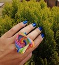 Anillo 3d multicolor
