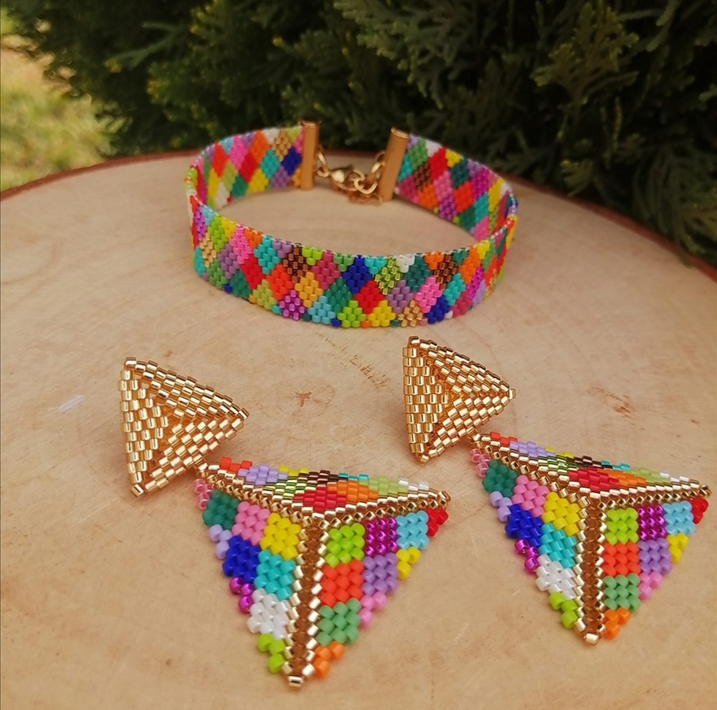 Juego Rombos multicolor