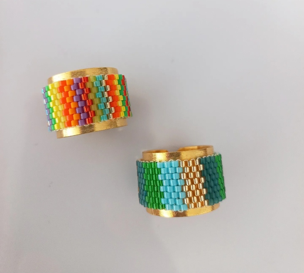 Anillos multicolor