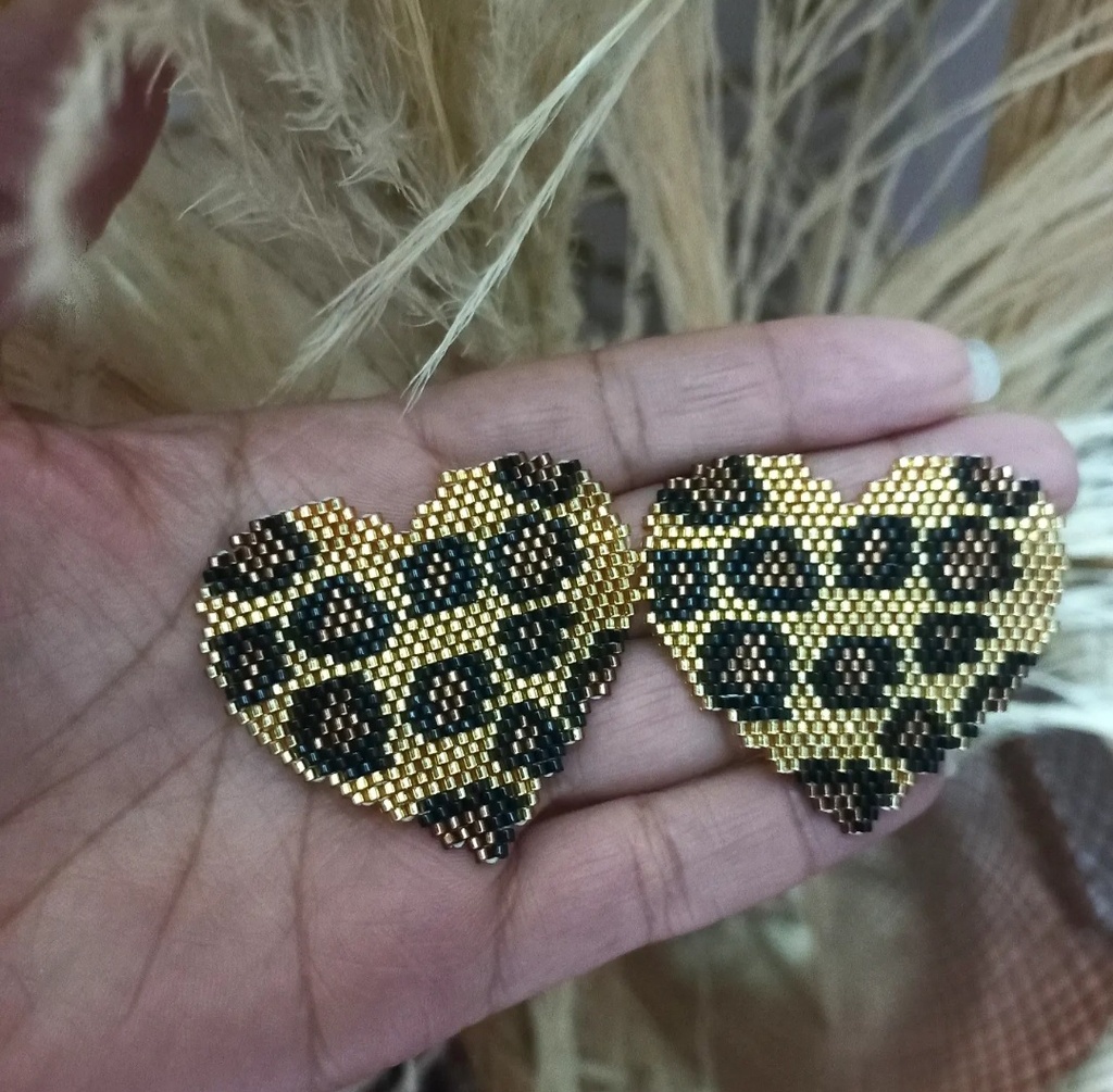 Aretes maxi corazon