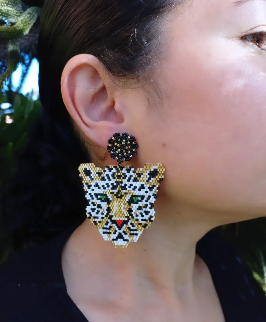 Maxi aretes Leopardo