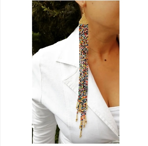 Maxi aretes Multicolor