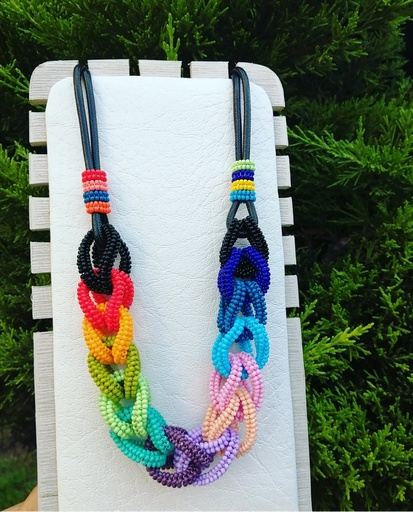 Collar mostacilla multicolor