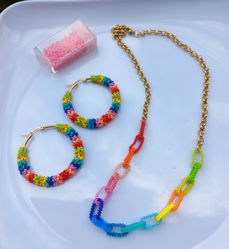Collar eslabones multicolor