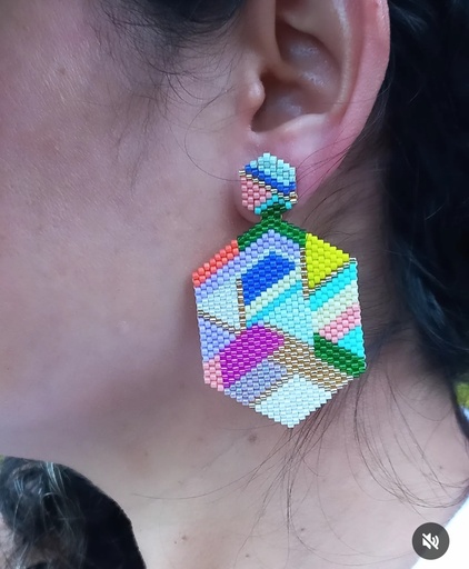 Arete geometrico multicolor