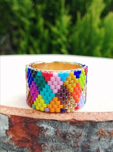 Anillo Rombos Multicolor